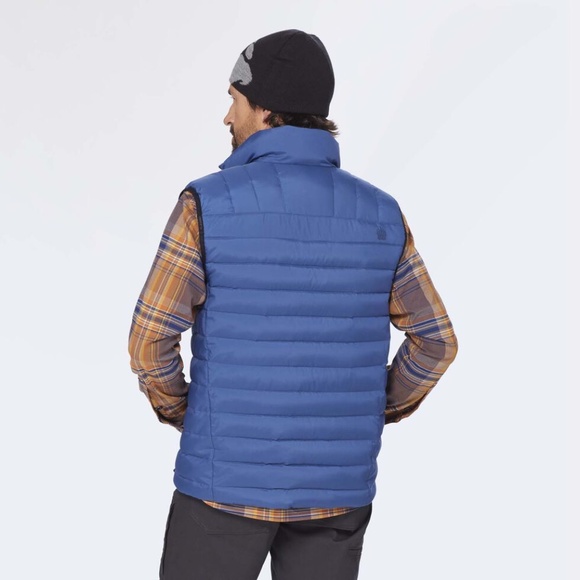SALE Duluth Trading AKHG Puffin Mock Vest Mens NEW w/t sz Small Blue Puffer - Picture 5 of 11